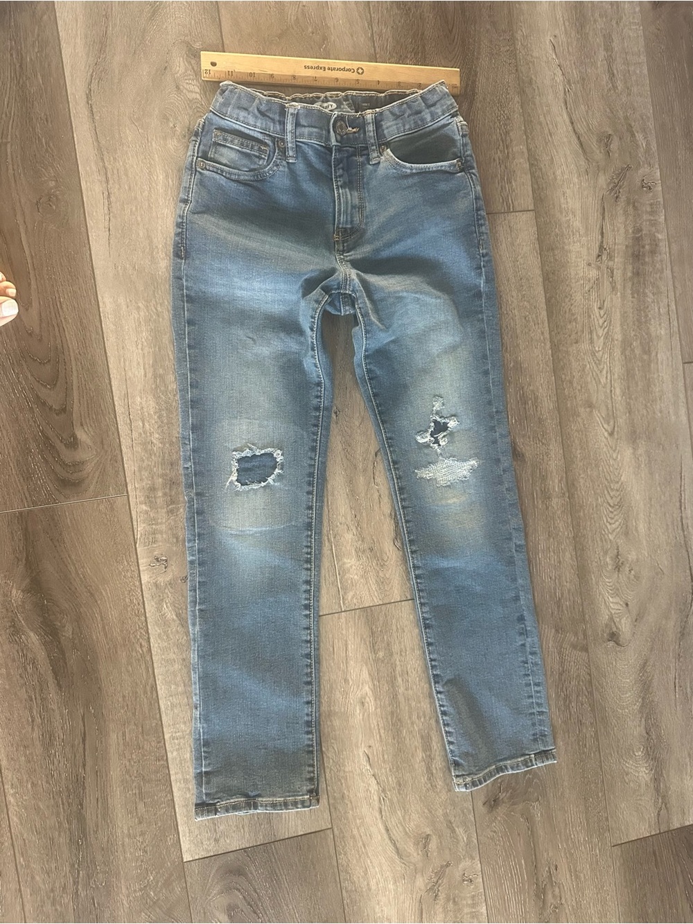 Old Navy kids Light Blue Skinny Distressed Jeans